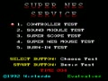 Test Cartridge / Super NES Service Version D (USA) - Screen 1